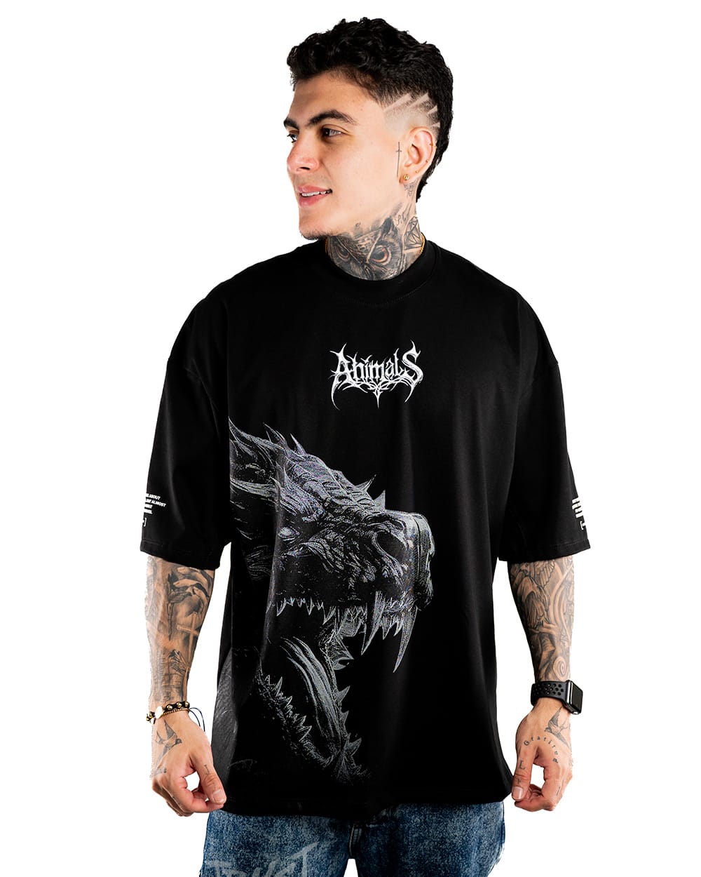 CAMISETA OVERSIZE H ALTO GRAMAJE ANIMALS
