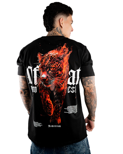 CAMISETA H PESADA DFF LEOPARDO FUEGO