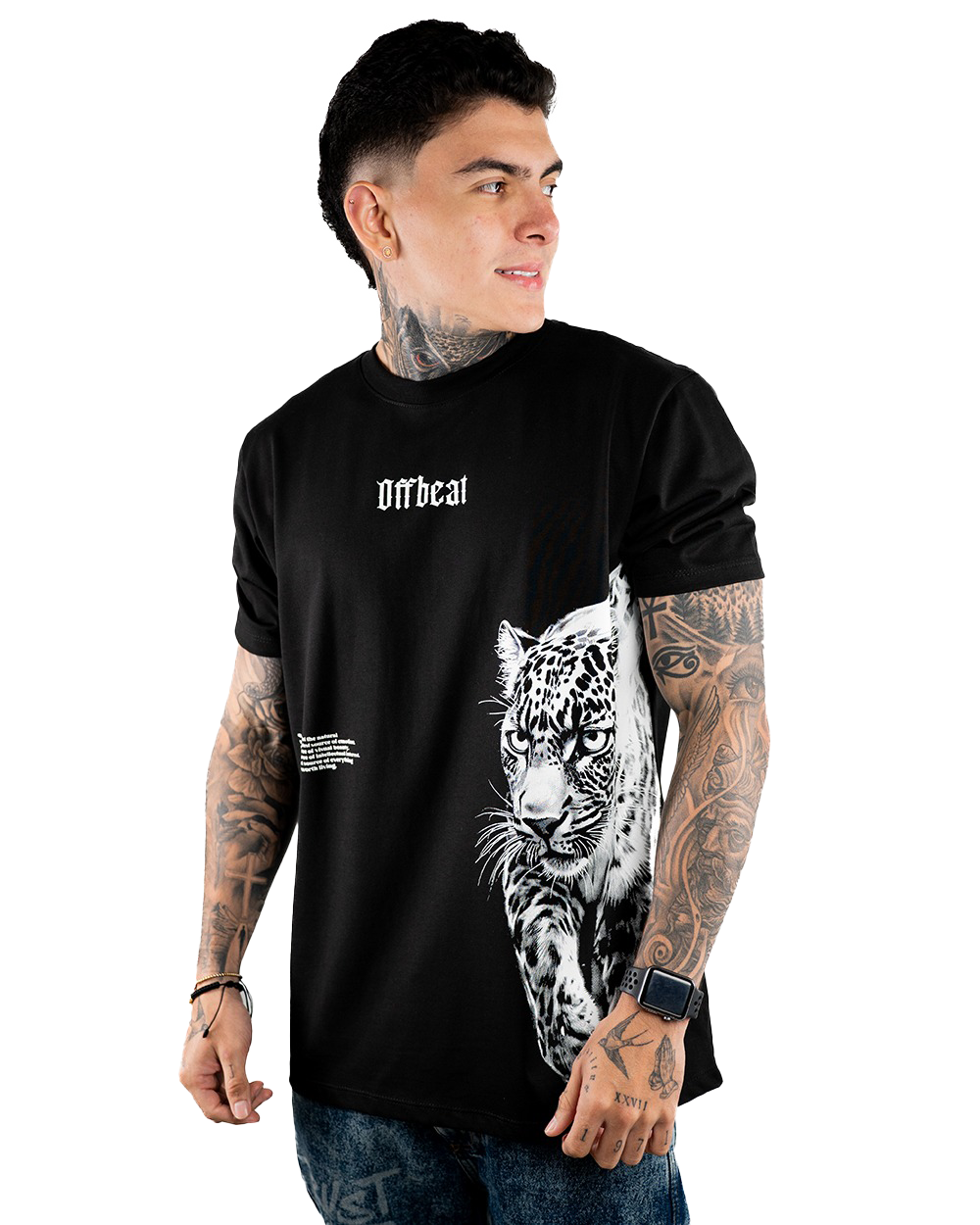 CAMISETA H PESADA DFF LEOPARDO FUEGO