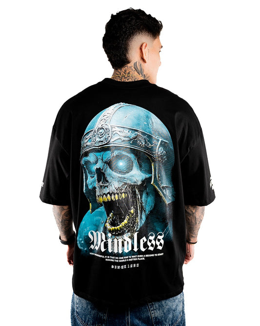 CAMISETA OVERSIZE H ALTO GRAMAJE MIND SKULL