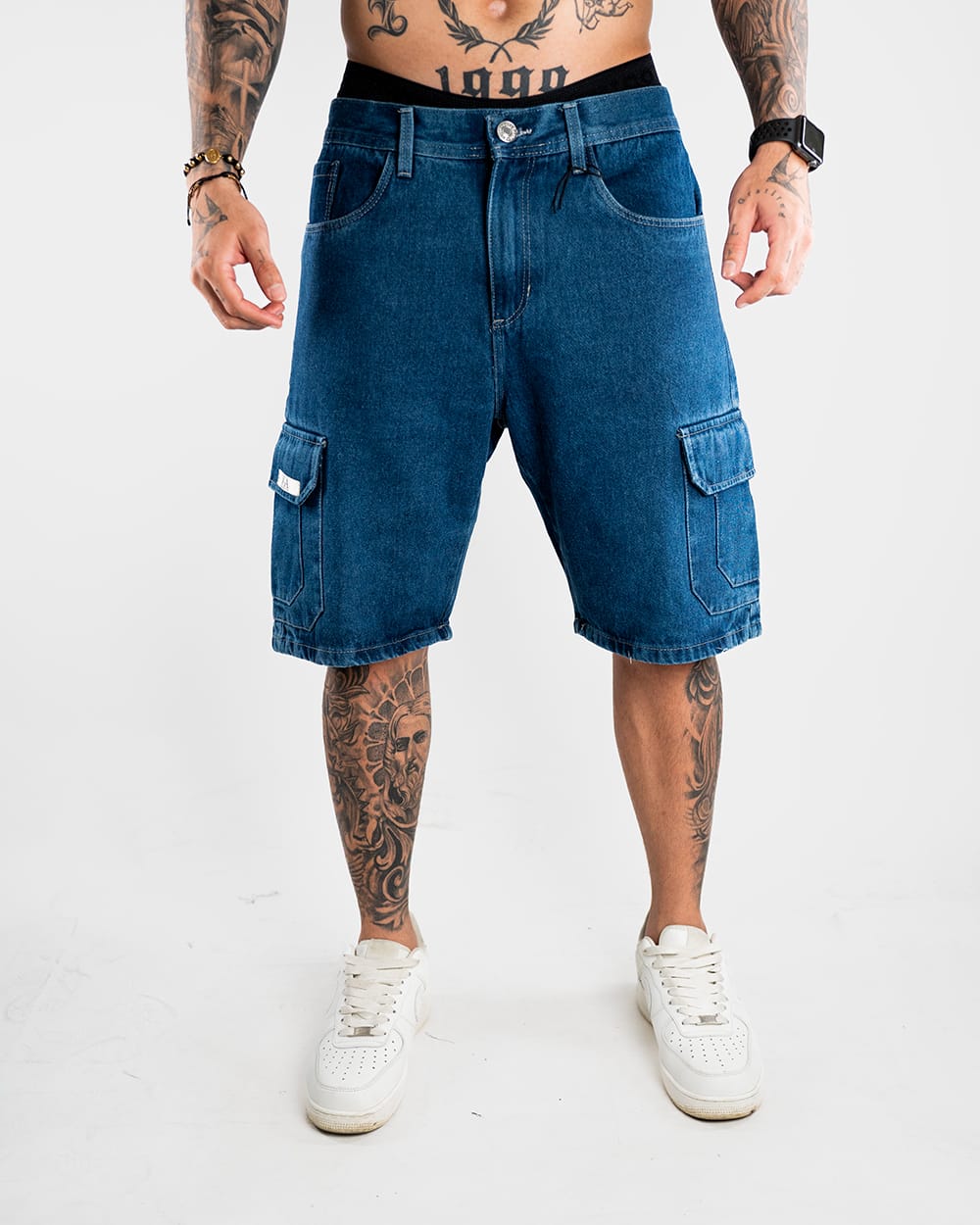 BERMUDA OVERSIZE H AZUL CARGO