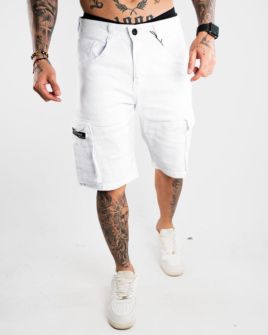 BERMUDA OVERSIZE H BLANCO CARGO