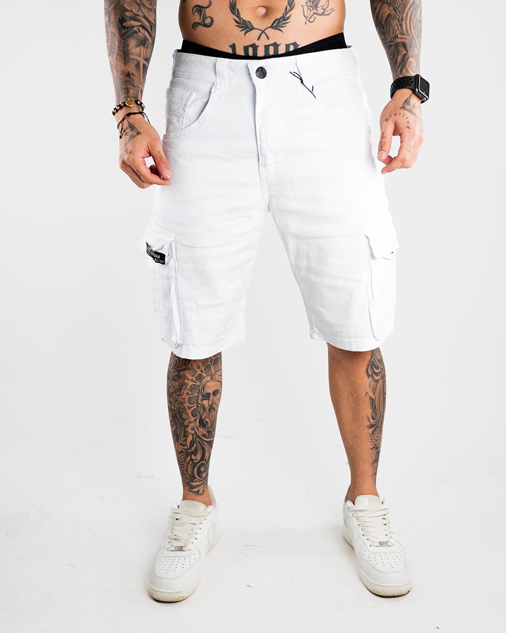 BERMUDA OVERSIZE H BLANCO CARGO